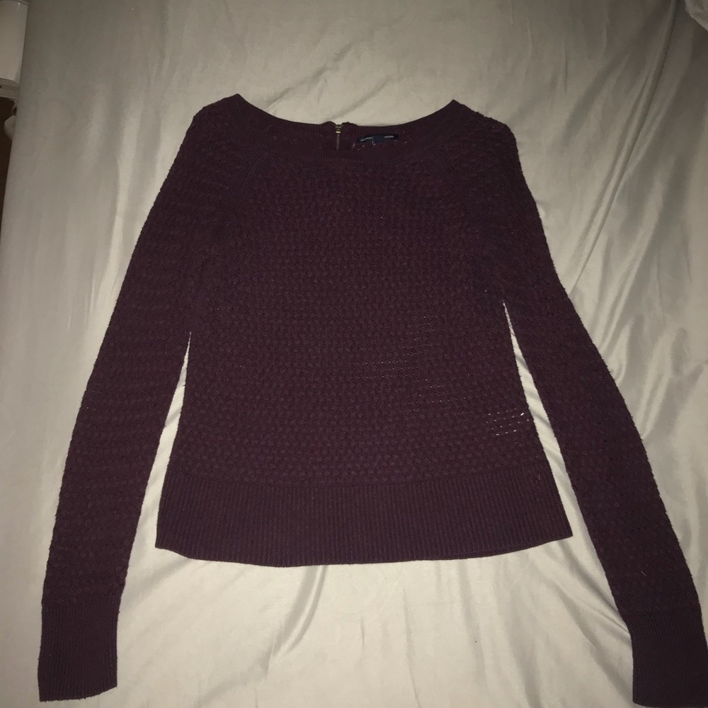 American Eagle Outfitters deep purple sweater